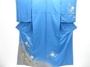 流水に花模様訪問着